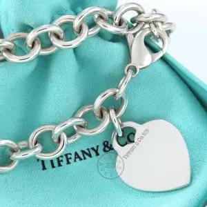 앤코 하트 태그 실버 브레이슬릿 팔찌