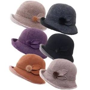 겨울 여자 벙거지 모자 할머니 엄마 보온 버킷햇 중년