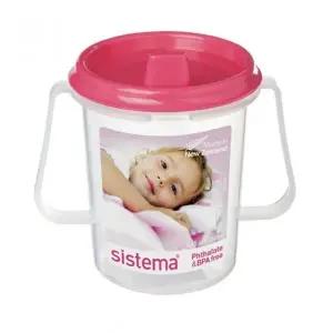 유아컵 뉴질랜드 시스테마 유아 핸디 스파우트컵 250ml (핑크) 유아물컵