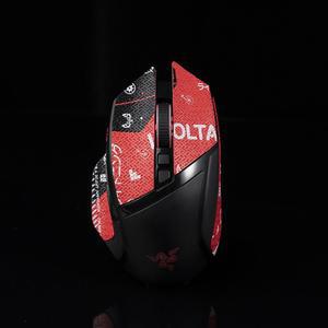 [미국배송] 레이저 바실리스크 X 하이퍼스피드 얼티밋 & V2용 호케이오 그립 테이프 - 미끄럼 방지 향상된 컨트롤 흡입 땀 부드러운 가죽 FPS 게이밍 [사전 컷] 블러드 0.5MM