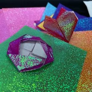 종이학 반짝이 학종이 7cm (WFKBIMW)