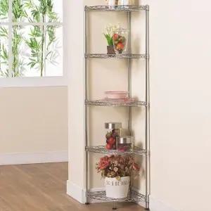 5단1200코너랙 코너선반 화장실 모서리선반 5단1200 거실 돌기 (WFKBIVW)