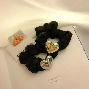 블랙 곱창스타일 헤어밴드 여성 패션악세사리 (WFKBJIW)