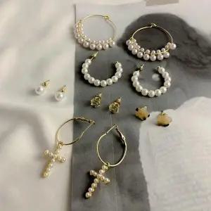 진주 링 귀걸이 세트 6pcs 여성 악세사리 선물 추천 (WFKBJII)