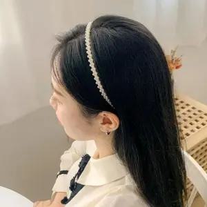진주 헤어밴드 여성 머리띠 헤어악세서리 여름 스타일 (WFKBJJB)