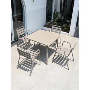 야외 테이블 세트 야외용 정원 바베큐 테이블/윈저의자4개 화이트 벤치 80cm 60cm