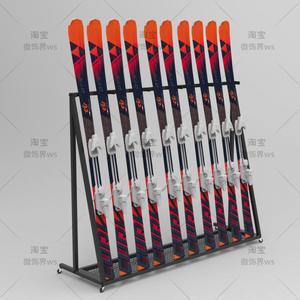 스케이트 보드 진열장 신발 매장 정리 가능 4쌍 스키 스키샵 홀더 보관대 거치대