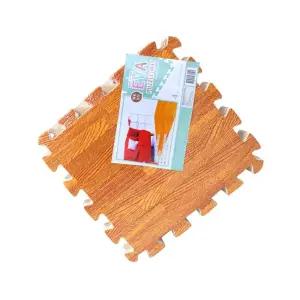 EVA원목무늬 퍼즐매트 고급형 대(4개입) 층간소음방지 푹신한 쿠션 안전