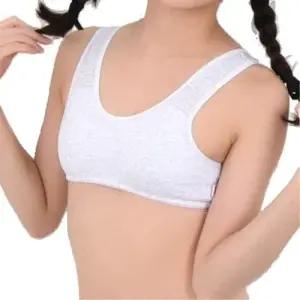 넓은 어깨끈 주니어 A컵 노몰드 스포츠브라 WFIPU7S