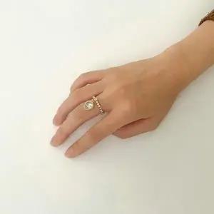 고품질 큐빅 하트 드롭링 여성 귀여운 악세사리 패션아이템 (WFKBOQ1)