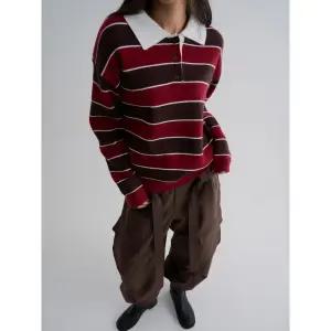 [에잇세컨즈] 스트라이프 칼라 니트  레드 (356151SC26)