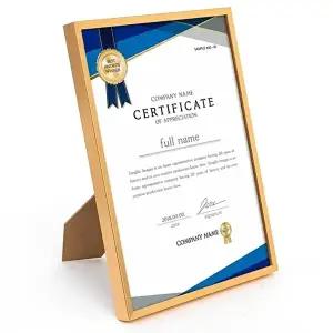 a4 자격증 수료증 스탠드형 졸업장 상장 액자 (KYR-WFFP69S)