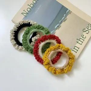 고품질 크림 투톤 곱창 헤어끈 트렌디 헤어악세서리 컬러헤어밴드 (WFKBP5J)