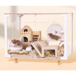 햄스터 케 풀세트 햄스터집 이층집 피그미다람쥐 전용 번식 2층 은신처 투명