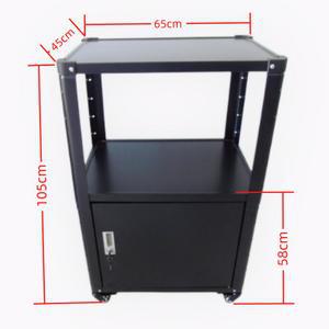 스탠드 테이블 블랙 홀더 이동식 2단 빔거치대 소형 강의실 높이 랙 검정색