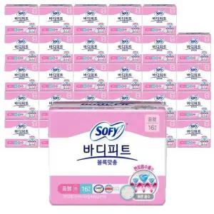 쏘피 바디피트 볼록맞춤 날개형생리대 중형 16Px30팩