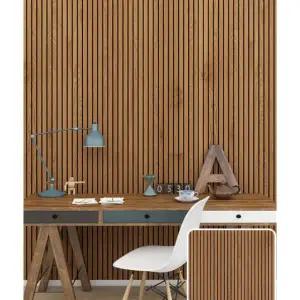 인테리어 템바보드 붙이는 루바 DIY 합판 다크커피 우드 60cm 폭x3m 길이 롤