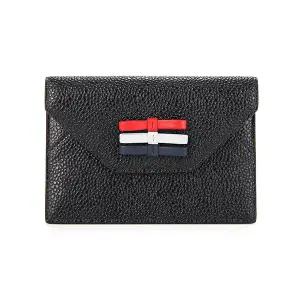 [톰브라운] FAW105A 00198 001 페블 그레인 쓰리 보우 삼선탭 엔벨로프 카드지갑