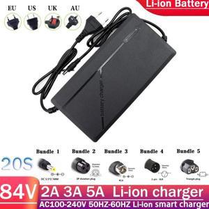 84V 2A 3A 5A 리튬 배터리 충전기 72V 이온 팩 20S 3A5A 스마트 고속 EU 플매트 카펫 러그