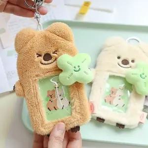 귀여운 쿼카 행운 포토카드 홀더 1P 키링 키홀더 백참 (WFKBZUQ)