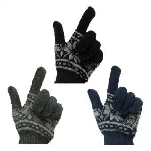 장갑[눈꽃 장갑] 니트 보온 울 아크릴 남성 남자 여성 여자 방한 스키 겨울 기본 캠핑 [후니기프트]