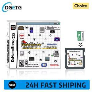 [호환품]슈퍼콤 DS 16171 1 in 메모리 카드 SDHC 어댑터 (128GB TF 포함) XL 비디오 게임 콘솔 액세서리