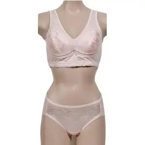세련된 레이스 꽃무늬 스포츠 브라팬티세트