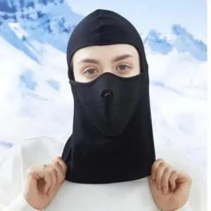 (타입 모자형 블랙)따뜻한 기모 모자형 넥워머 겨울 스포츠용