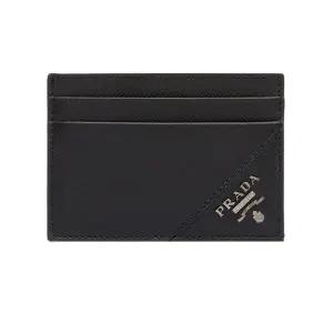 25FW 은장 로고 카드지갑머니클립 블랙 2MC047 QME F0002