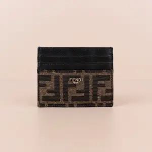 FF 자카드 카드홀더 브라운 7M0164 ALWK F0L3T