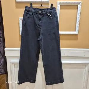 [하프클럽/] 비씨비지 봄26 밴딩 기모 와이드 블랙 데님 바지 B6A1P353