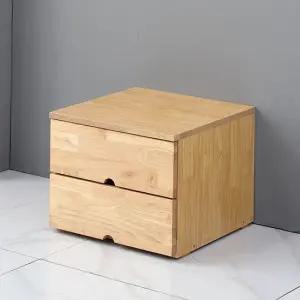 알파침대 몬드 원목 협탁 2단 미니 서랍장