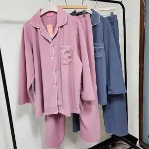 (컬러 핑크)국산 겨울 여성 수면 잠옷 상하세트