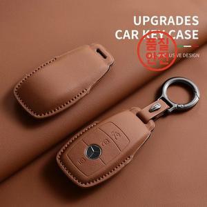 메르세데스 벤츠 A C E S G 클래스 W177 W205 용 전체 플립 가죽 자동차 원격 키 케이스 커버