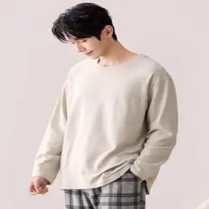 SHservice 수면잠옷상의 잠옷 순면 수면잠옷 겨울