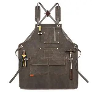 공방앞치마 공예용앞치마 목공 카페 공방 목공작업앞치마 X자어깨끈 (WFKC0CT)