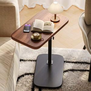 높이조절 미니 사이드테이블 노트북 쇼파 상품 블랙 식탁 월넛블랙프레임 40x80 이동식