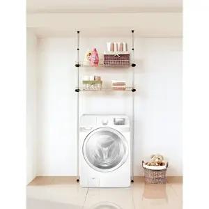 선반2개 수납식철바구니 PS로빙 로빙행거선반 수납선반행거 행거 (WFKC3H9)