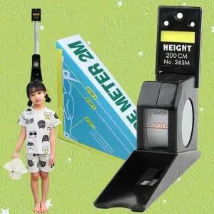 [에이치플러스몰]성장 측정용 2m 키재기 줄자 벽걸이 디자인