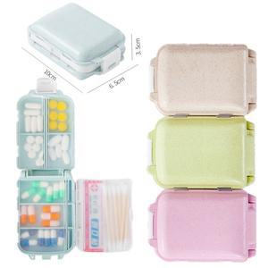 휴대용 알약 상자 밀봉 8칸 보관함 여행용 분리형 1주일 가방 케이스