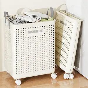 고품질 접이식 세탁바구니 빨래통 재활용수거함 대형 세탁물보관함 (WFKE0MD)