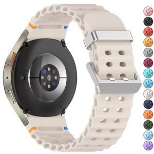 삼성 갤럭시 워치 7 FE 6 5 4 40mm 44mm 4/6 클래식 42mm 46mm 43mm 47mm 5 프로 45mm용 스포츠 실리콘 스