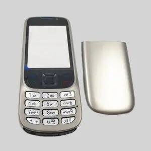 노키아 6303C 6303i 6303 풀 폰 하우징 커버 케이스 수리 부품 및 영어 키패드