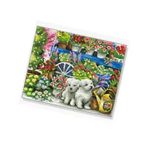 르꽁드주와 DIY 보석십자수 꽃수레와강아지 40X50 보석십자수세트