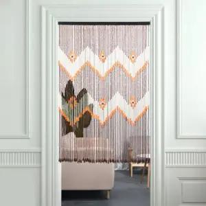 나무구슬문발 현관 거실 입구 구슬발 문발 가리개 실목 가림막 대문 침실 화장실