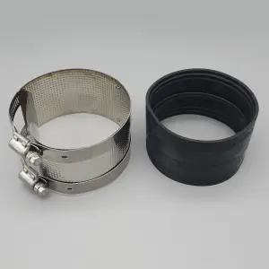 국산 노허브 커플링 100A 주철 카플링 하수관 누수 스테인리스 밴드