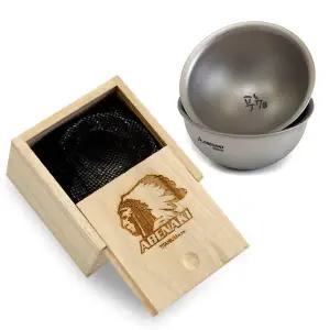 아베나키 캠핑 차박 휴대용 소주잔 티타늄 풍류 술잔 미니컵