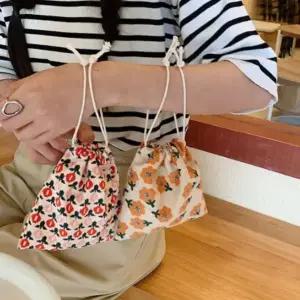 여성용 유행 패턴 다용도 복주머니 파우치