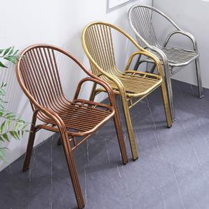 야외 알루미늄 의자 접이식 발코니 60cm 1호 캠핑 스툴 우븐 장식 스테인리스 기본