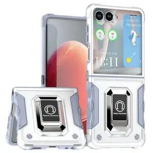 갤럭시Z플립7 제트 지 마그네틱 링 킥스탠드 하드 범퍼 핸드폰 케이스